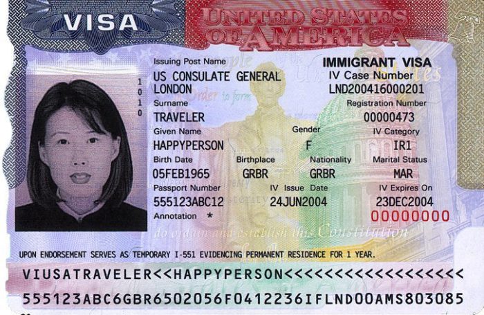 Иммиграционная виза США