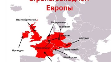 Какие страны относятся к Западной Европе